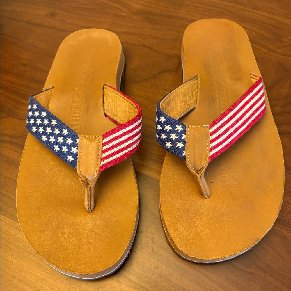 Patriotic Leather Sandals
